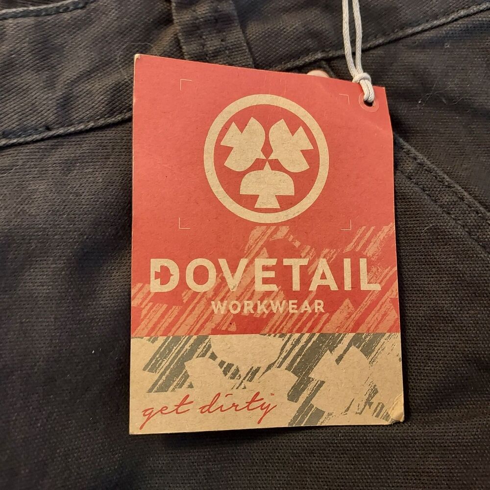 Dovetail Workwear GO TO Stretch Canvas Double Knee Work Pants Women's 18/30 NWT - Picture 10 of 16